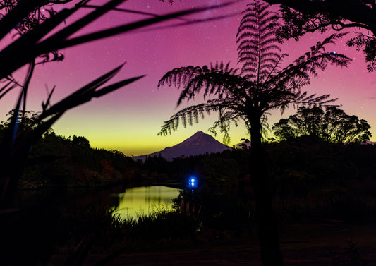 Lake Mangamahoe Silhouette